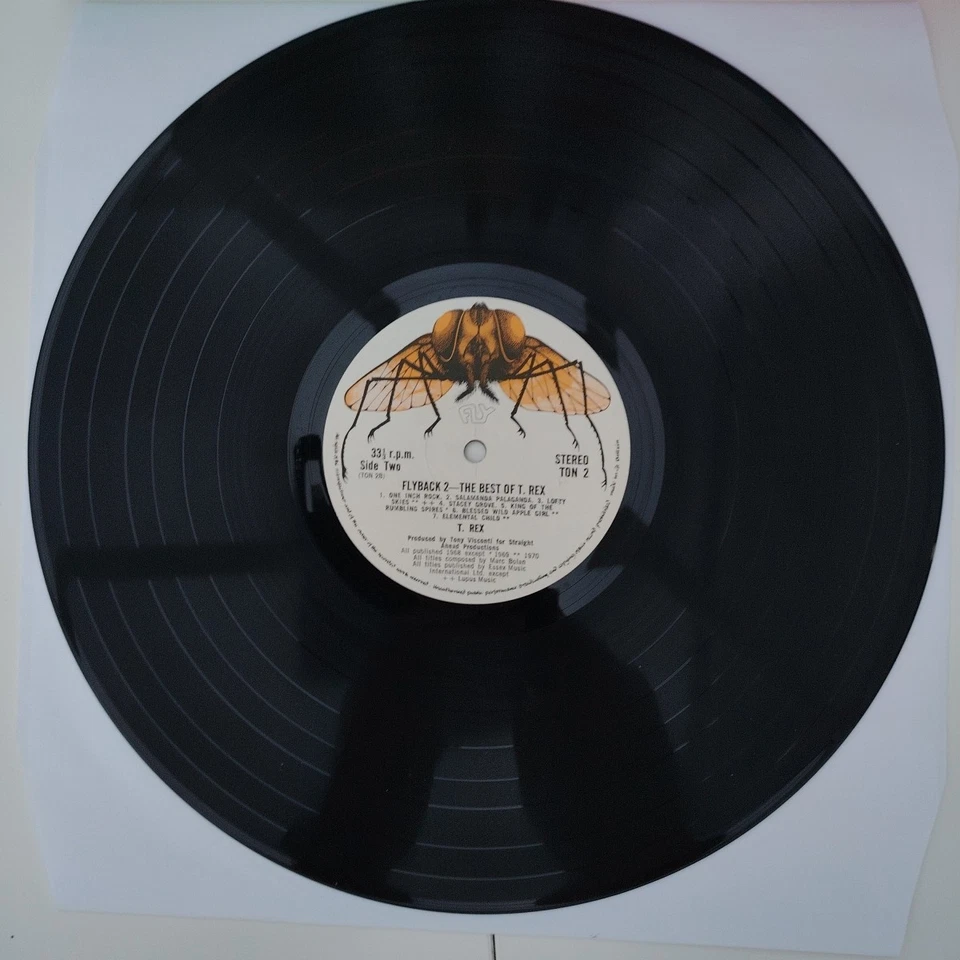 T.REX: FLYBACK 2 - THE BEST OF T.REX Fly Records TON 2 1971 VG+ VG  - Image 4 of 4