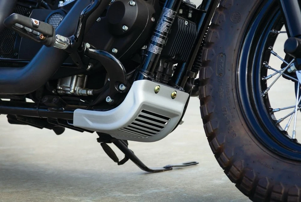 For Harley-Davidson Iron 1200 18-21 Kuryakyn 6683 Dillinger Silver Skid Plate Foto 3 de 3