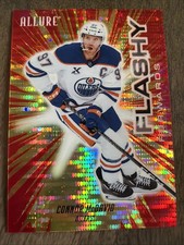 2025-26 UD Allure Hockey Connor McDavid Flashy Forwards Red Spectrum #36/399