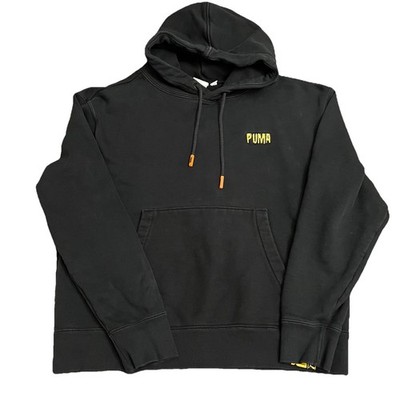 Puma X Randomevent Collab Black Graphic Embroidered Hoodie Size S