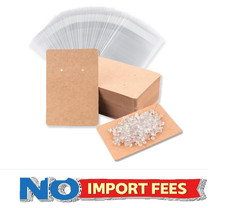 Earring Display Cards with 100 Pcs Earring Holder Cards 200 Pcs Earring Backs an