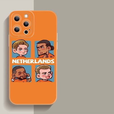 Niederlande Fußball TPU Hülle für iPhone 11 12 13 14 15 16 17 Pro Max Plus Mini