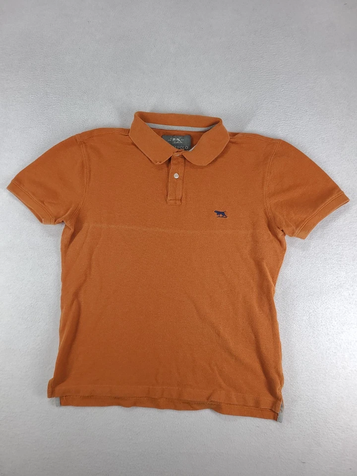 Rodd & Gunn Polo Shirt Orange Short Sleeve Adult Cotton Size M Logo