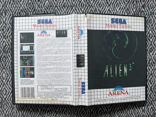 ALIEN 3 Sega Master System SMS Arena Original Boxed Complete
