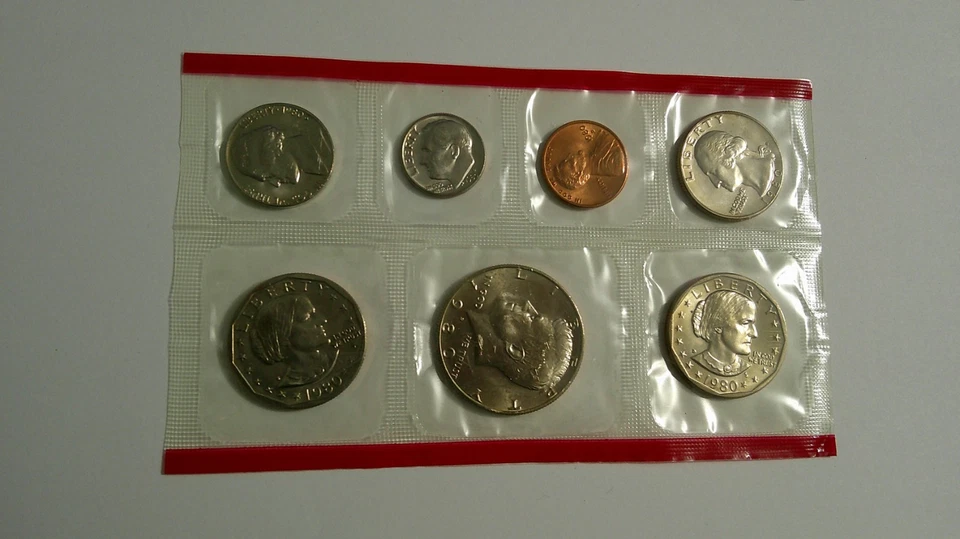 1980 Uncirculated Coin Set U.S Mint Original Government Packaging OGP - Image 3 of 3