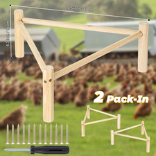 Chicken Perch for Coop  Brooder, Pine Wooden Chicken Toys  Coop Accessories...