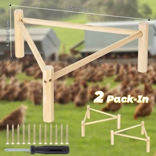 Chicken Perch for Coop & Brooder, Pine Wooden Chicken Toys & Coop Accessories...