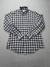 Brooks Brothers Shirt Mens Large Blue Plaid Long Sleeve Button Down Regent