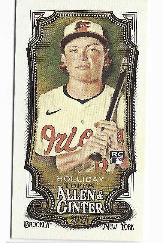 2024 Topps Allen & Ginter Mini #277 Jackson Holliday Baltimore Orioles