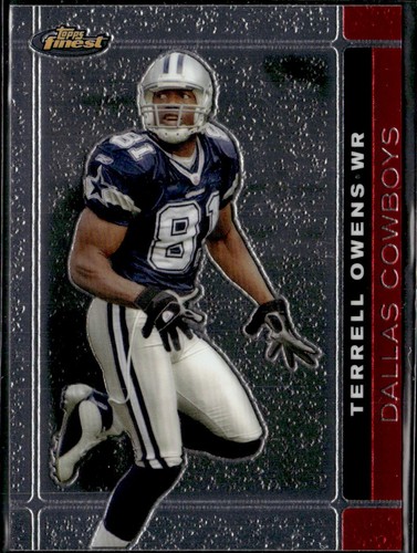1996 Topps Finest Terrell Owens Rookie Card #338 CSG 7.0 w/coating