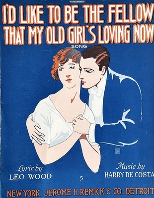 1911 Large Format I'D LIKE TO HAVE YOU DO A LITTLE SOMETHING FOR ME SHEET MUSIC