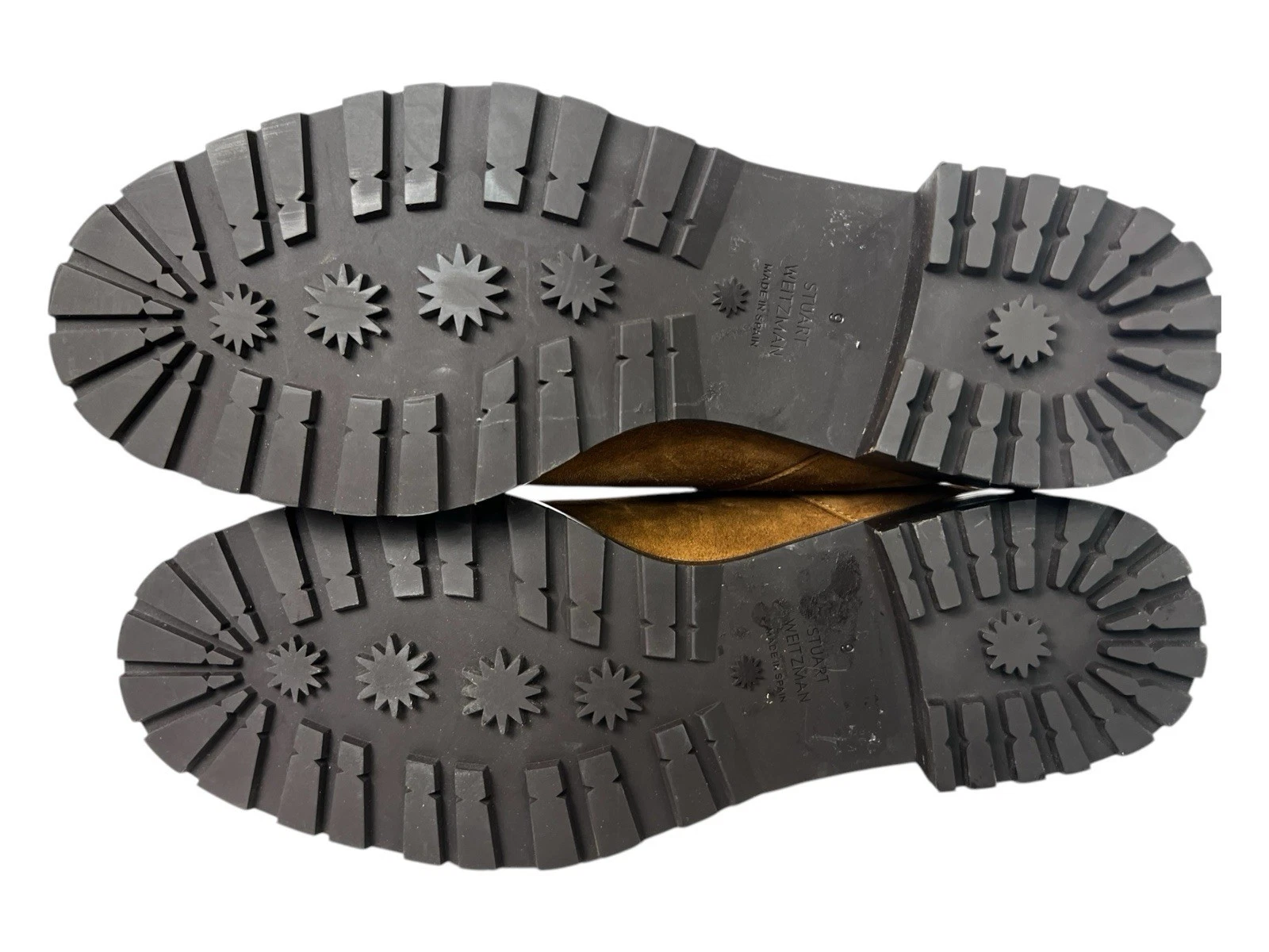 Stuart Weitzman Luxering Coffee Tan Stretch Suede Bootie New $595 Size 9