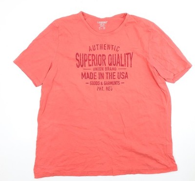 Herren T-Shirt UK Größe XL Livergy Rot