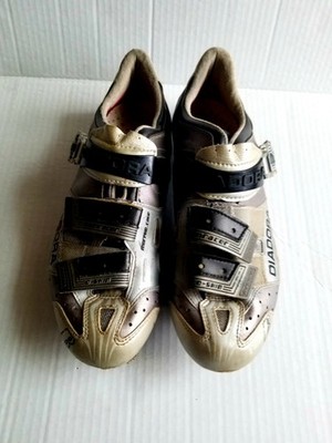 Diadora Men's Team Racer O-Shin Silver Cycling Shoes Sz 8.5