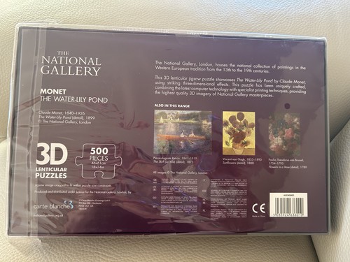 The National Gallery 3D-Linsenpuzzle Monet der Seerosenteich 500 Teile - Bild 4 von 5