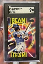 2022 Stadium Club Beam Team Black Bobby Witt jr /25 SSP Rookie RC Case Hit SGC 9