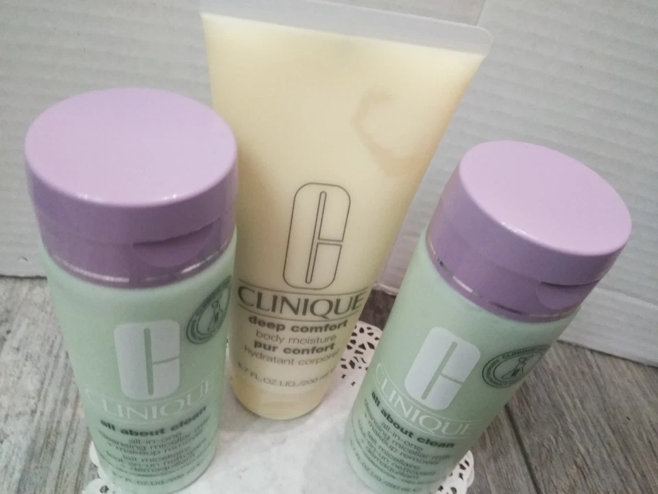 (2) Clinique All about Clean todo en uno limpieza leche micelar e hidratación corporal Foto 2 de 4