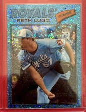 2026 Topps Heritage Light Blue Sparkle Seth Lugo Kansas City Royals #192