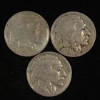 1929 Buffalo Nickel  PDS 3 Coin Set. #JRRC-8