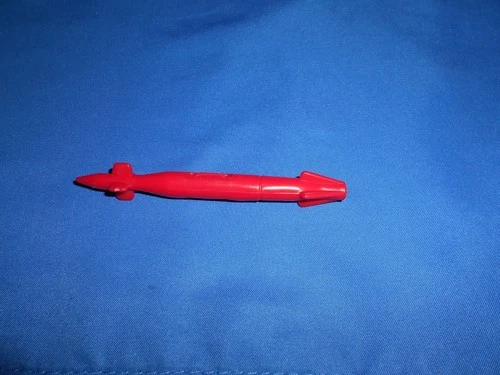 1989 GI JOE ARAH TIGER FORCE FISH TORPEDO MISSILE PART ACCESSORY