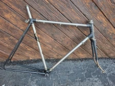 Vintage Bridgestone Kabuki SUBMARINER FRAME 57cm Stainless Steel with Quill post