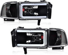 Led Headlights Fit Dodge Ram 1500 1994-2001dodge Ram 2500 3500 1994-2002 Clear