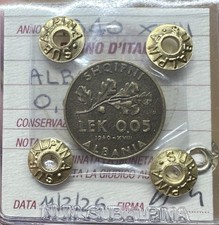KINGDOM OF ITALY ALBANIA COIN 0.05 LEK 1940 XVIII sealed SPL+