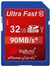 32GB Memory card for Zoom Q8 Camcorder | Class 10 90MB/s Speed SD SDHC New UK