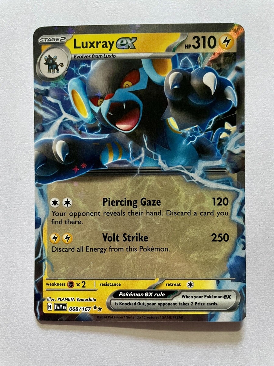 Luxray EX 068/167 Full Art NM/M Twilight Masquerade Pokemon Card