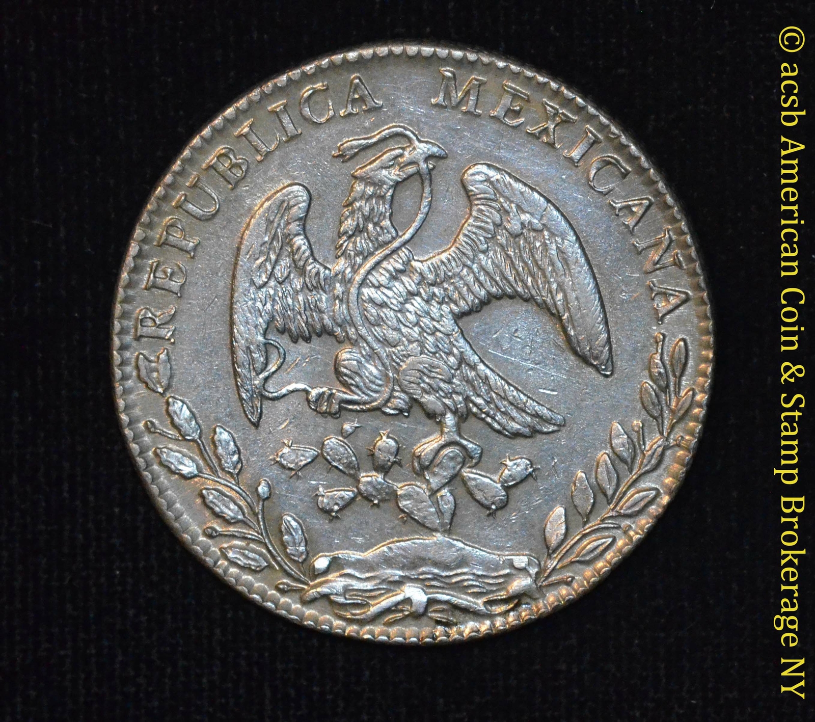 Mexico 8 Reales 1885/75 GO RR/BR AU Details silver KM# 377.8 Lustrous Overdate | eBay