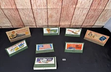 Lot (8) VTG 1920's Original Gas Cardboard Railroad Billboard Advertising Display
