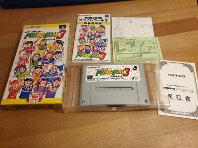 J-League Soccer Prime Goal Nintendo Super Famicom SFC OVP NTSC-J CIB  Boxed