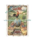 1916 DICKINSON'S GLOBE POULTRY FEEDS chicken rooster tin sign rustic bar signs