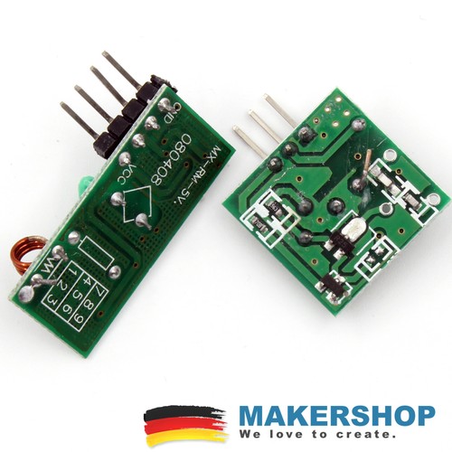 433 Mhz Sender Empfänger RF Funk Modul FS1000A xy-mk-5v Arduino Raspberry Pi - Bild 5 von 5