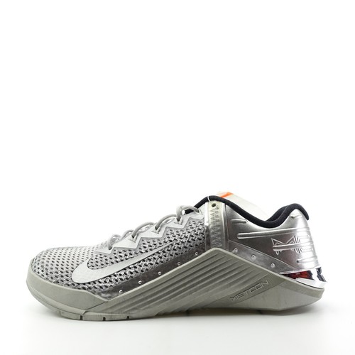 Nike Metcon 6 Gym Training Shoes Metallic Silver Womens Size 8 CV8407 004 - Picture 4 of 11