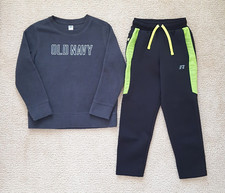 Boy Size S 6-7 Kid Old Navy Long Sleeve Sweatshirt Performance Active Pant Used