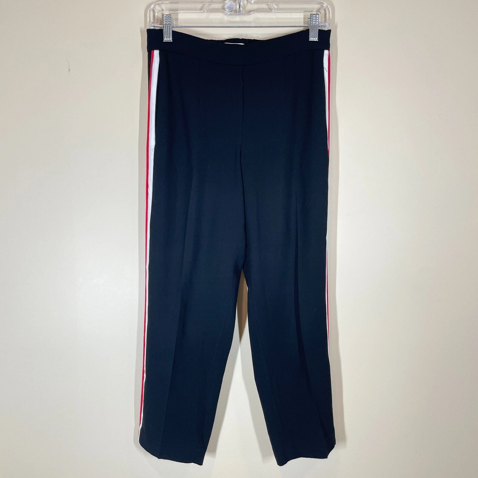 aritzia babaton conan cropped with red & white stripe pull on pants