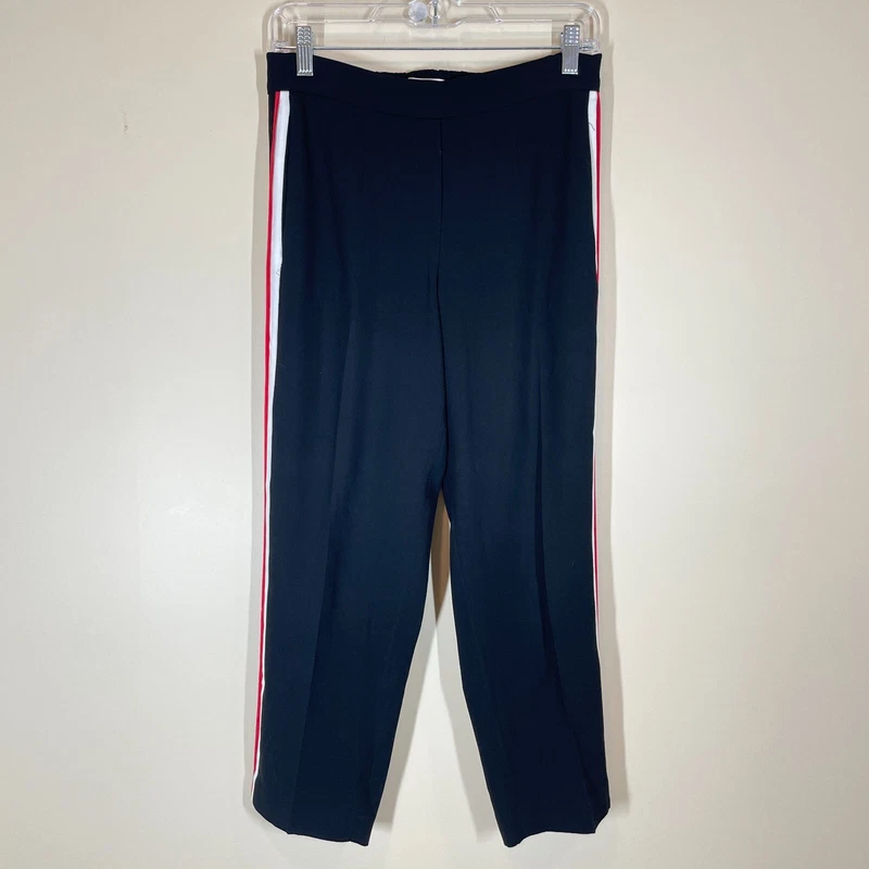 aritzia babaton conan cropped with red & white stripe pull on pants