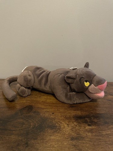 Walt Disney World Bean Bag Plush Toy Jungle Book BAGHEERA Panther with Park TAG