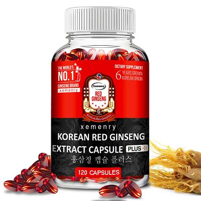 Korean Red Ginseng Extract - Men's Health, Energy,Endurance,Testosterone Booster