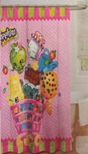Shopkins Bath Shower Curtain, Pink