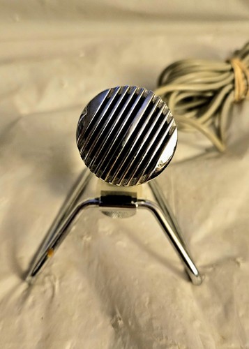 Harmonica Microphone Type CE 102H 1960s Dynamic Rare w Original Stand, Cable - Picture 2 of 10