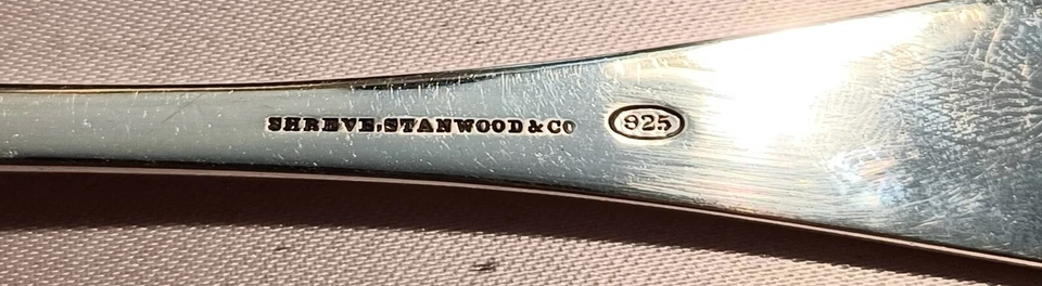 Beautiful Shreve Stanwood & Co. Early Sterling Huge Serving Fork- 10 3/4" Boston - Imagem 4 de 4