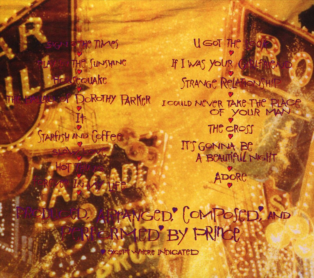 PRINCE SIGN 'O' THE TIMES NEW CD