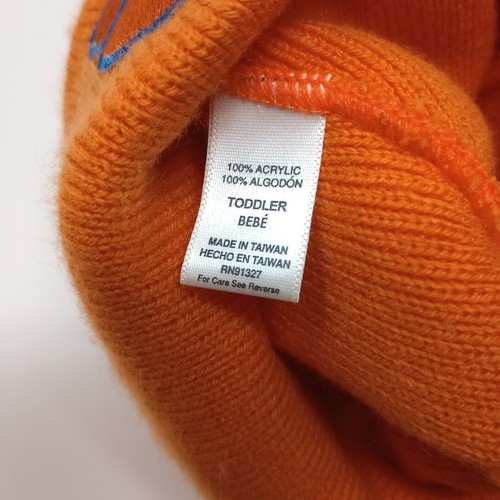 Clemson Tigers Toddler Orange Knit Acrylic Winter Cuffed Beanie Hat Cap - Picture 6 of 7