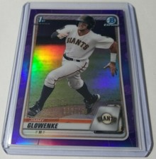2020 Topps Bowman Chrome JIMMY GLOWENKE 1st Bowman Purple Parallel #/250 Giants