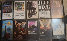 Hard/Classic Rock 10 Cassette Lot - Aerosmith, ZZ Top. Blue Oyster Cult, Styx...
