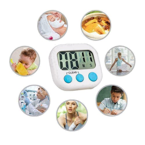 Küchenuhr Kochen Alarm magnetisch digital groß laut Countdown Uhr Timer - Bild 3 von 21