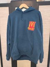 Travis Scott x McDonald's Cactus Jack Sticker Hoodie Legion Blue Size LARGE