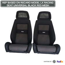 Universal Black Red Mesh Recaro Lx Racing Seat